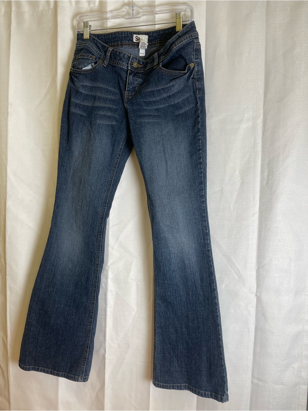 SO Women's Dark Blue Flare Jeans
